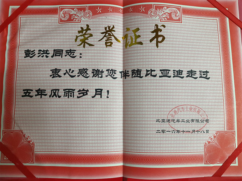 比亚迪五年 风雨同驰骋 比亚迪五年 风雨同驰骋