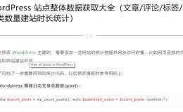 WordPress 自动为文章标签添加内链